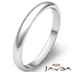 2g 4sz Men Wedding Band Dome Ring 2.5mm 14k Gold White