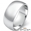 6.3g 4sz Men Wedding Band Dome Ring 8mm 14k Gold White