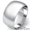 7.7g 4sz Men Wedding Band Dome Ring 10mm 14k Gold White