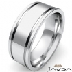 8.7g 4sz Men's Flat Newport Wedding Band 8mm 14k gold white