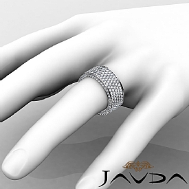 4Ct Wedding Eternity Band Diamond Anniversary Ring Gold