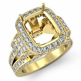 Radiant Diamond Setting Vintage Engagement Ring 14k Gold (2.65Ct. tw.)