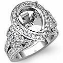 2.4ct Diamond Engagement Ring Vintage Pear Setting 14k Gold.