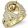 Diamond Engagement Ring Vintage Pear Setting 14k Gold Yellow (2.4Ct. tw.)