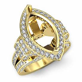 Marquise Diamond Vinatge Engagement Ring Setting 14k Gold (2.75Ct. tw.)
