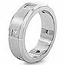 0.50CT Princess DIamond Men Wedding Band Eternity Ring 14k WG
