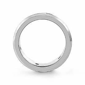 0.50CT Princess DIamond Men Wedding Band Eternity Ring 14k WG