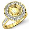 Round Diamond Engagement Ring Setting 14k Gold Yellow (0.75Ct. tw.)