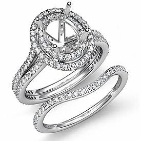 2Ct Antique Diamond Engagement Ring Oval Bridal set 14k White Gold
