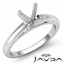 5g Cathedral Solitaire Engagement Ring Setting 18k Gold White 2.5mm Semi Mount