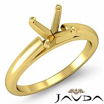 4g Cathedral Solitaire Engagement Ring Setting 14k Gold Yellow 2.5mm Semi Mount