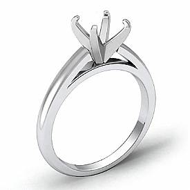 5g Cathedral Solitaire Engagement Ring Setting 18k W Gold 2.5mm Semi Mount