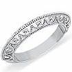 0.25 ct Round Diamond Vintage Wedding Ring Band 14k Gold
