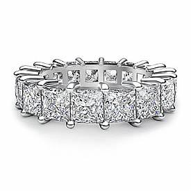 Princess Diamond Shared Prong Eternity Women
