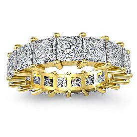 Princess Diamond Shared Prong Eternity Band 14k Gold (4.25Ct. tw.)