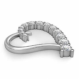 Round Diamond Heart Pendant 14K White Gold (2.02 ct tw)