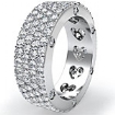Diamond Eternity Women's Band 14k White Gold (3.5 ct. tw)