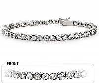 14k White Gold Diamond Tennis Bracelet