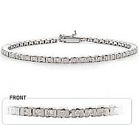 14K White Gold Diamond Tennis Bracelet