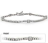 14k White Gold Diamond Tennis Bracelet