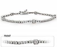 14k White Gold Diamond Tennis Bracelet