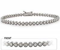 14K White Gold Diamond Tennis Bracelet