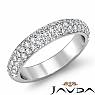 Round Cut Pave Diamond Women's Wedding Engagement Band Ring 14k White Gold 1Ct