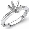 4.2g six prong solitaire Ring Setting 14k White Gold 3m