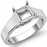 5gm Trellis Solitaire Ring Setting 14k White Gold 5.5mm