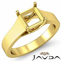 5g Trellis Solitaire Diamond Engagement Ring Setting 14k Gold Yellow 5.5m Semi Mount