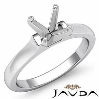 5g Contour Dome Solitaire Engagement Ring Setting 18k Gold White 3mm Semi Mount