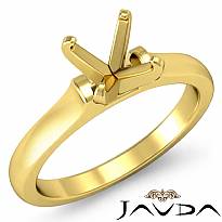 4g Contour Dome Solitaire Engagement Ring Setting 14k Gold Yellow 3mm Semi Mount
