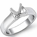 7g Countour Solitaire Ring Setting 14k White Gold 5mm