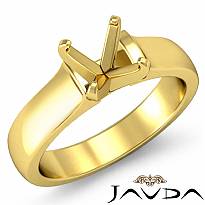 7g Contour Dome Solitaire Engagement Ring Setting 14k Gold Yellow 5mm Semi Mount