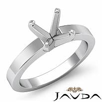 6g Diamond Classic Solitaire Engagement Ring Setting 18k Gold White 3mm Semi Mount