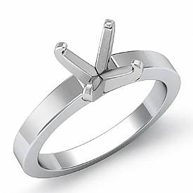 5g Diamond Solitaire Engagement Ring Setting 14k White Gold 3mm Semi Mount