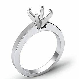 5g Diamond Solitaire Engagement Ring Setting 14k White Gold 3mm Semi Mount