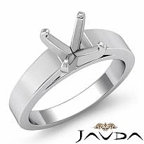 7g cathedral Engagement Ring Solitaire Classic Setting 18k Gold White 4.5m Semi Mount
