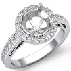 1.30 Ct Anniversary Diamond Engagement Ring Round Setting Gold