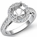 1.30 Ct Anniversary Diamond Engagement Ring Round Setting Gold