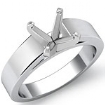 7gm 5.5m Cathedral Engagement Solitaire Ring 14k White Gold