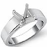 7gm 5.5m Cathedral Engagement Solitaire Ring 14k White Gold