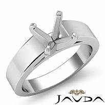9g Cathedral Engagement Solitaire Ring Setting 18k Gold White Semi Mount 5.5mm