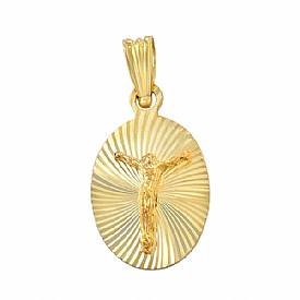 1.3g 14K Yellow Gold Stamped Religious Charm