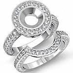 2.50Ct Antique Diamond Engagement Ring Round Setting Bridal Set 14k Gold