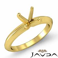 3.83g Knife Edge Solitaire Engagement Ring Setting 14k Gold Yellow Semi Mount 2.5mm