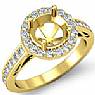Anniversary Diamond Engagement Ring Round Setting 14k Gold Yellow (1.3Ct. tw.)