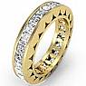 Princess Diamond Wedding Eternity Band Ring 14k Gold Yellow (2.35Ct. tw.)
