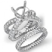 1.60Ct Antique Round Diamond Engagement Ring Bridal Set 14k White Gold