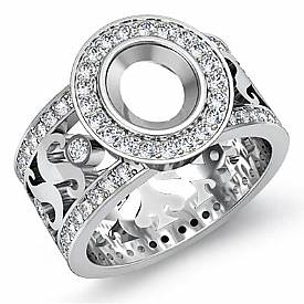 1.3 ct Oval Diamond Anitque Designer Engagement Ring Gold